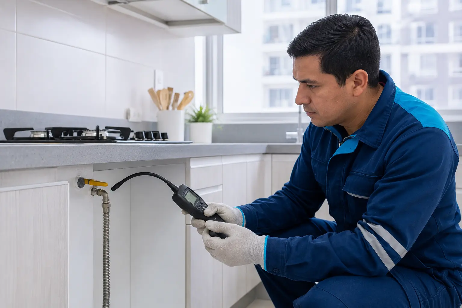 Detección de fugas de gas